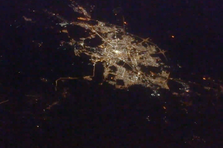 Holy mosques from ISS