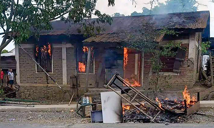 Manipur-burning