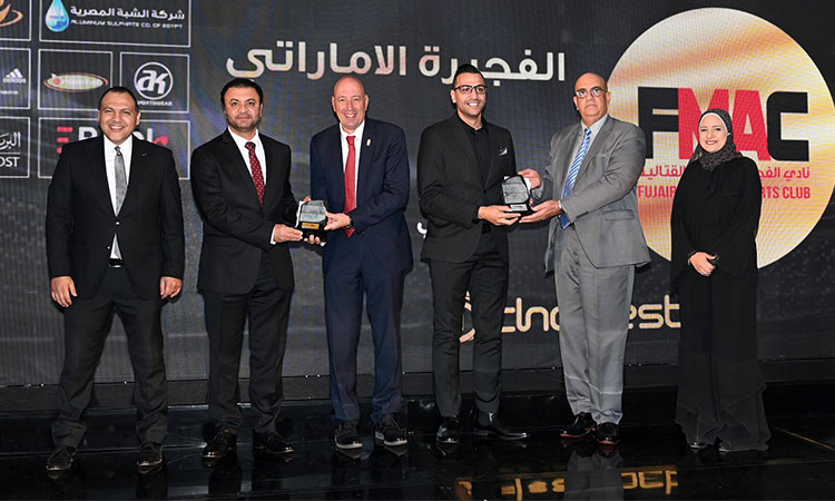 نادي الفجيرة للفنون القتالية يفوز بجائزة أفضل نادي عربي في مصر