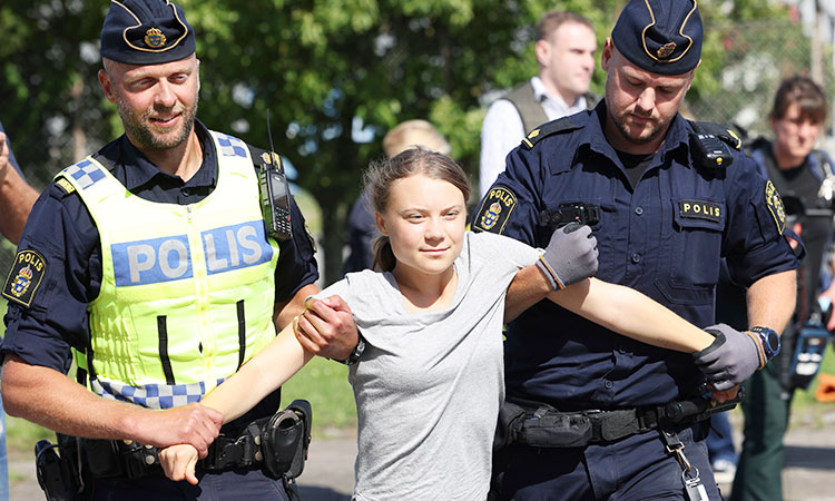 Greta-arrest
