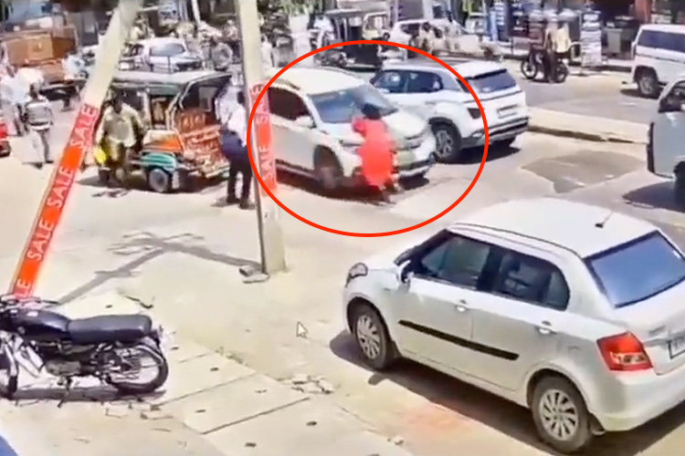 Woman dragged on bonnet of car in India's Rajasthan, video goes viral ...