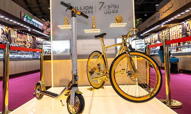 Gold-cycle-Escoter-Sharjah