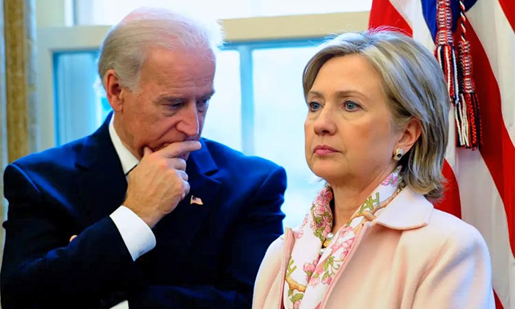Jeo Biden and Hillary Clinton