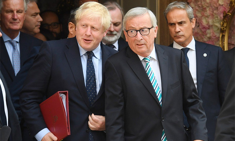 Boris Johnson and Jean Claude Juncker