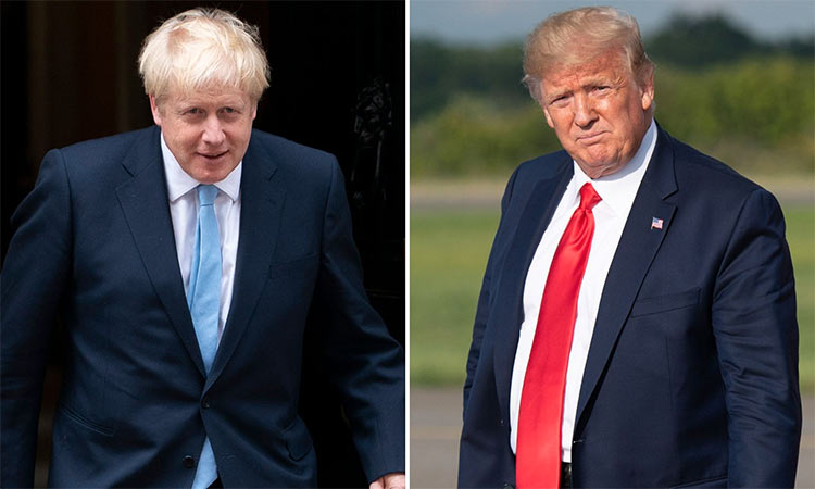 Boris Johnson — Donald Trump