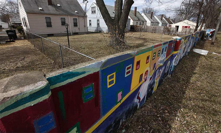 Life on Detroit’s 8 Mile Wall, vestige of racial segregation