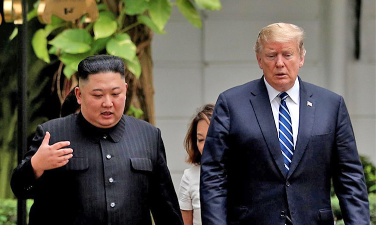 Kim with Trump
