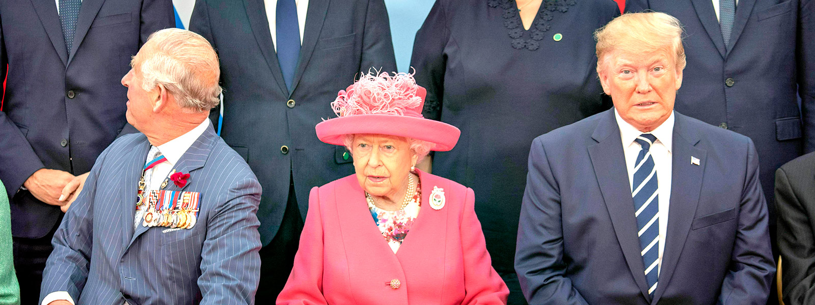 Queen Elizabeth with Donald Trump