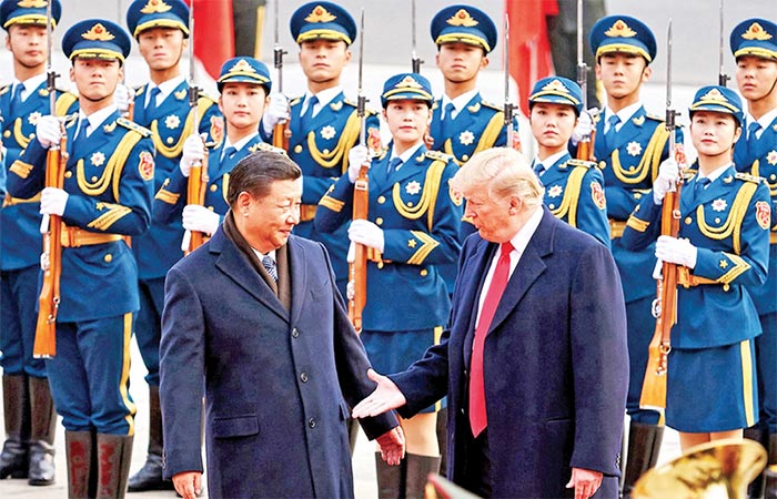 Trump with Xi