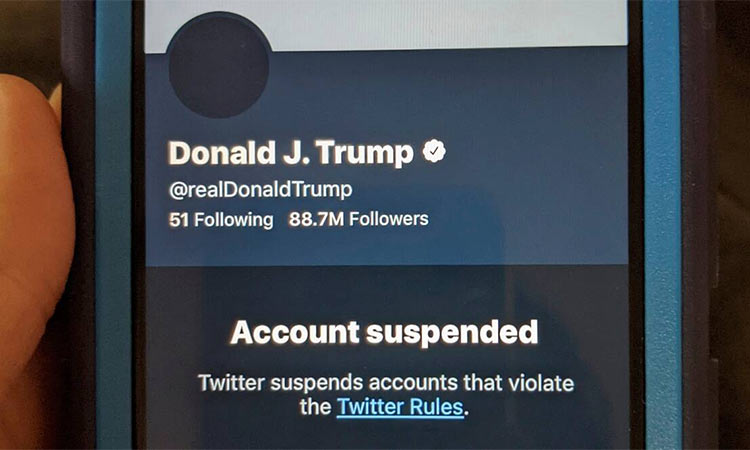 Donald Trump banned on Twitter