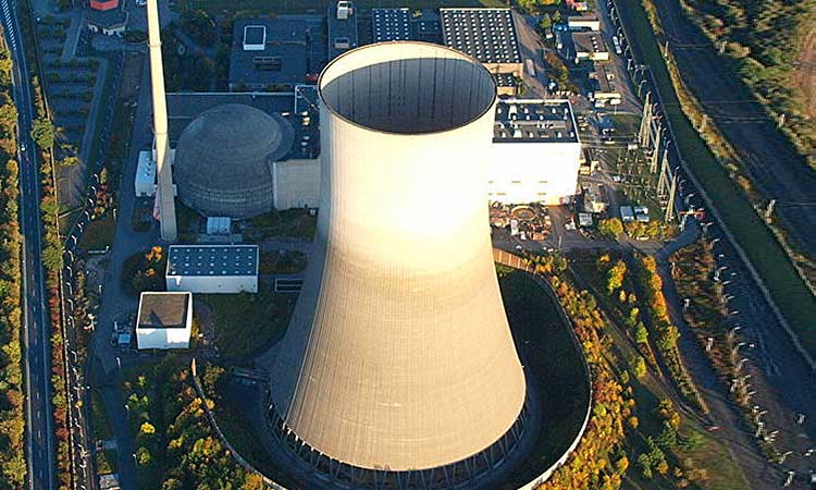 One of a nuclear power plants in Germany which has been decommissioned in favour of renewable energy.