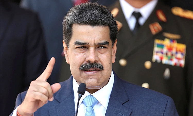 Nicolas Maduro speaks during a news conference at Miraflores Palace in Caracas, Venezuela. File/Reuters