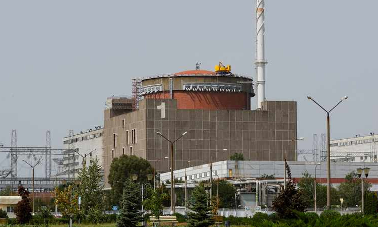 A view shows the Zaporizhzhia Nuclear Power Plant in the course of Ukraine-Russia conflict outside the Russian-controlled city of Enerhodar in Zaporizhzhia region. Reuters