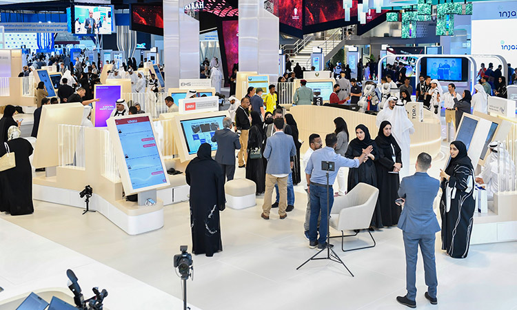 A large number of visitors thronged the mega technology event in Dubai.