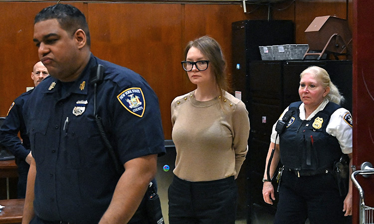 Anna Sorokin is seen in the courtroom during her trial at New York State Supreme Court in New York. File/Agence France-Presse