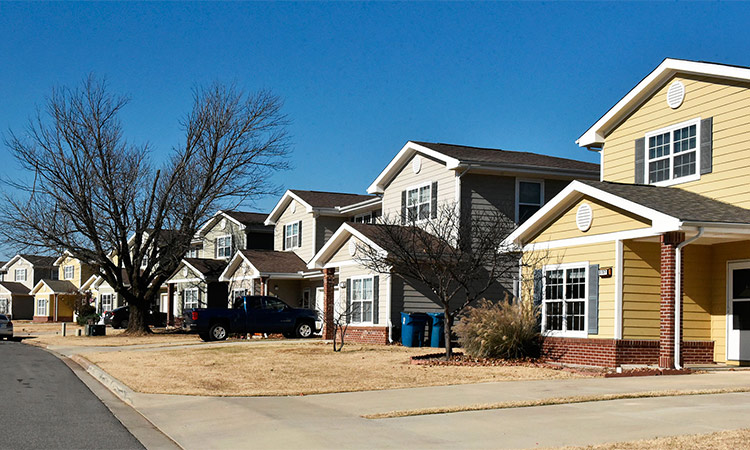 A new housing colony at Tinker Air Force Base in Oklahoma. Reuters