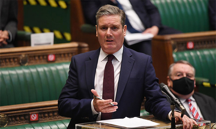 Keir Starmer speaks during a session in Parliament, in London. Reuters