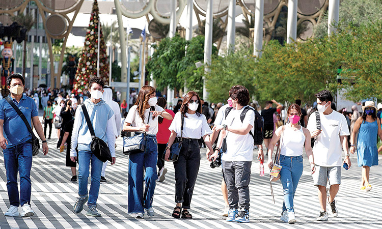 Visitors enyoy at the recently-concluded Expo 2020 in Dubai.