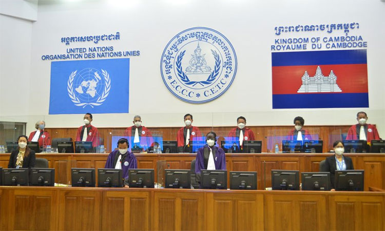 The Supreme Court Chamber of the Extraordinary Chambers in the Courts of Cambodia (ECCC) during a hearing in Phnom Penh, Cambodia. (File Photo)
