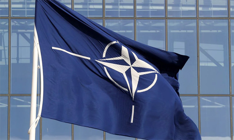 A NATO flag is seen at the Alliance headquarters in Brussels, Belgium. File/Reuters