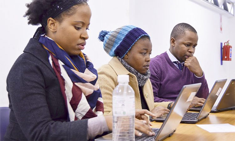 The young African people have keenly embraced technological changes around them.