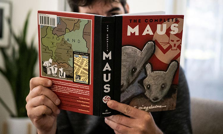 Art Spiegelman’s graphic novel ‘Maus,’ about his parents’ experience during the Holocaust and as survivors. Tribune News Service