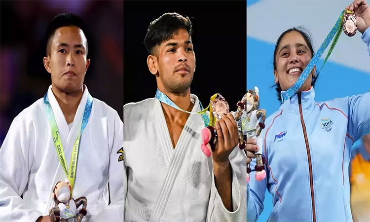 Indian Gold Medalists in CWG 2022.