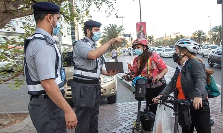 The Abu Dhabi Police department has been keenly enforcing safety protocols for E-bikers.