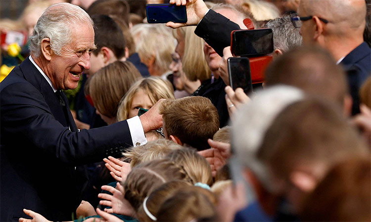 King Charles III meets public at Hillsborough Castle in Northern Ireland. Reuters