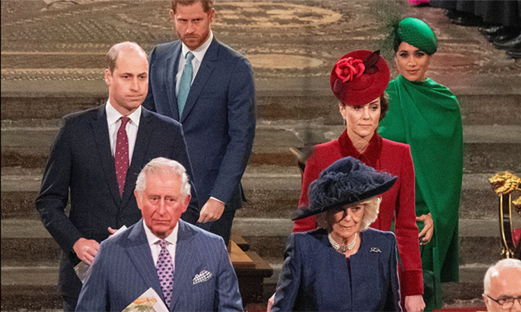 The British Royal Family in London.