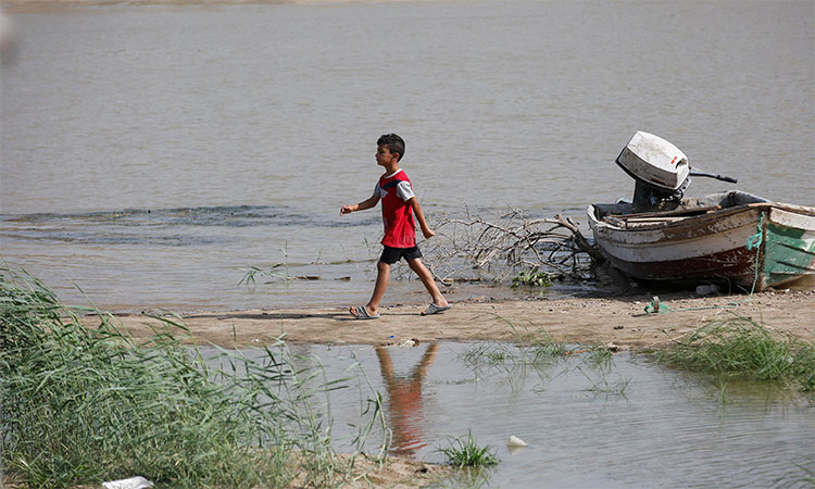 The Tigris is at its lowest recorded level as drought and water shortages hit much of the Middle East. Reuters