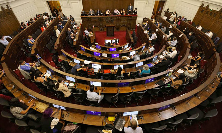 Constitutional assembly members begin formally debating the motions for a new Constitution, in Santiago, Chile. File/Reuters