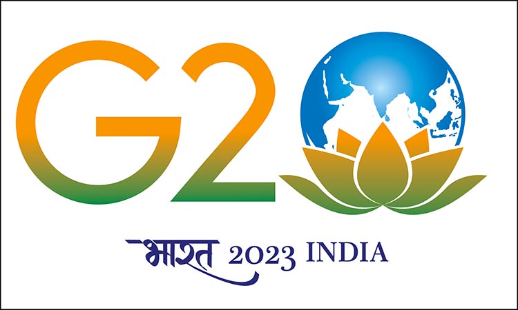 G-20 official logo for the 2023 edition.