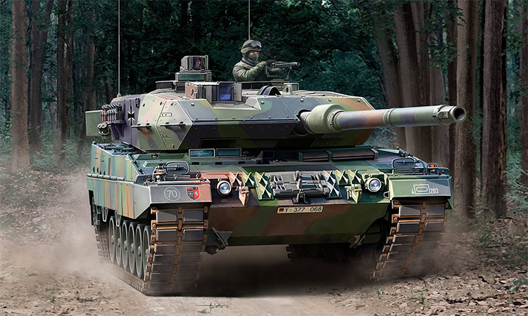 The Leopard 2 A6, one of the best tanks in the world, uses 1.3m long cannon and is equipped with state-of-the-art technologies.