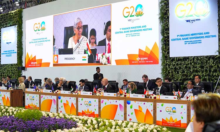 G20 Finance Ministers, Central Bank Governors and head of delegates attend the G20 Finance Ministers and Central Bank Governors meeting on the outskirts of Bengaluru, India