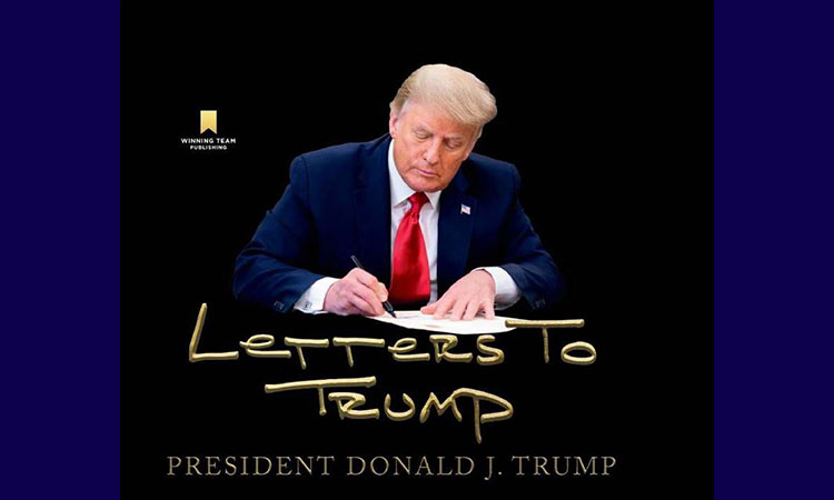 The cover of Donald Trump's forthcoming book "Letters to Trump".
