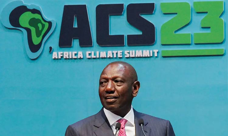 Kenyan President Ruto highlighted the economic potential of green initiatives in Africa in his speech Reuters
