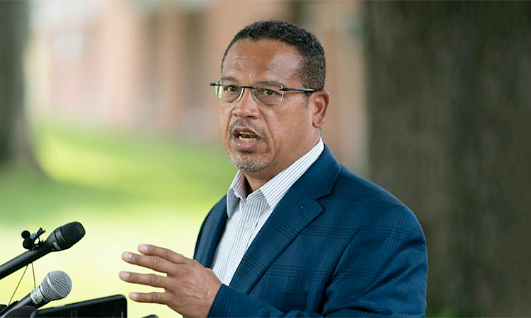 Attorney General Keith Ellison said the two-time transfer rule illegally impedes college athletes ability to control their education and profit from their name, image and likeness. File/TNS