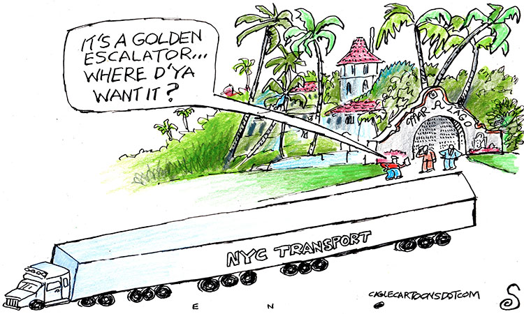 Golden escalator