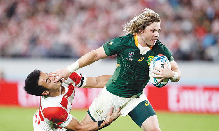 South Africa end Japan’s fairytale run to set up semi-final clash against Wales