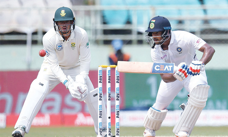 Mayank hits double ton as  India make South Africa toil