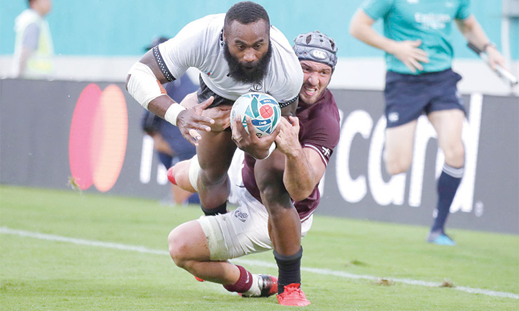 Fiji thrash Georgia as Ireland see off Russia to secure bonus-point wins