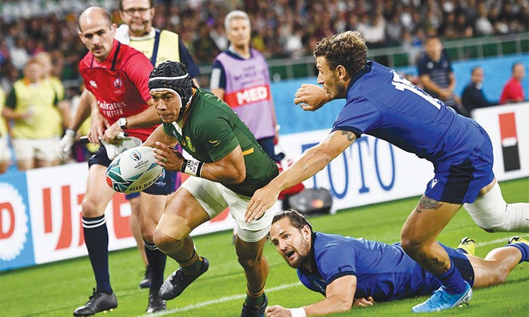South Africa put one foot in quarter-finals