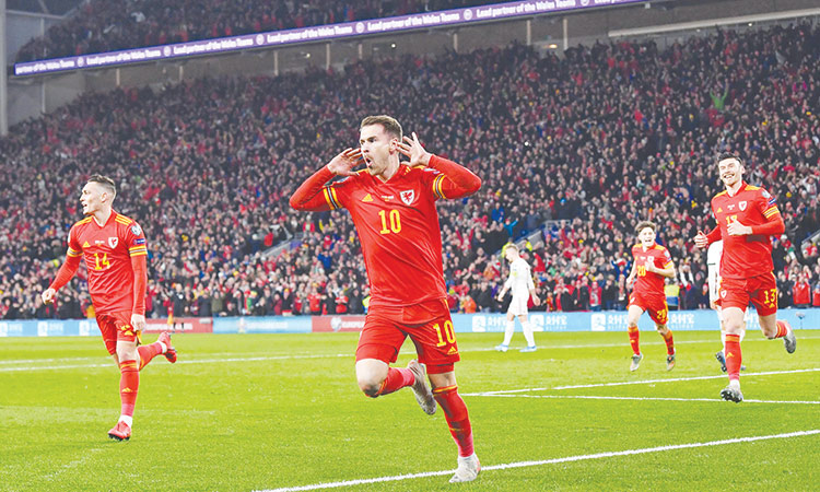 Ramsey double sends Wales to  Euro 2020