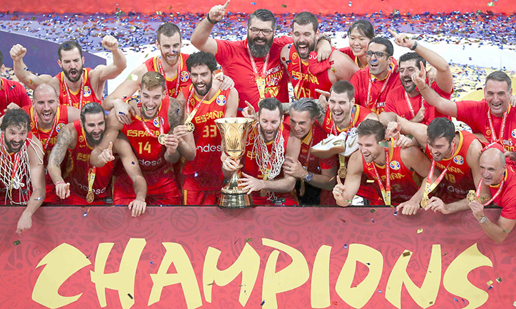 Gasol claims rare  NBA-World Cup  double as Spain  beat Argentina in  title showdown