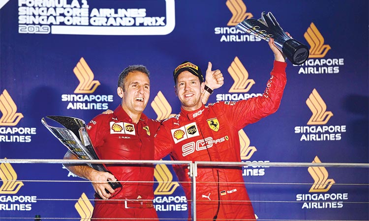 Vettel dominates Singapore GP, ends long wait for victory