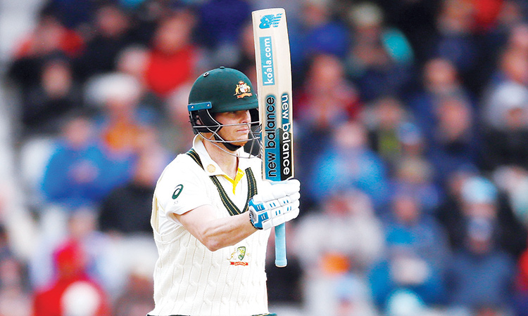 Smith marks first Test since  concussion with unbeaten 50