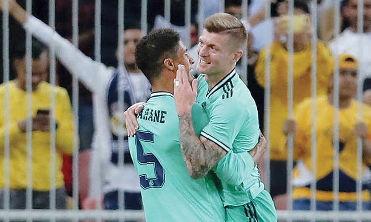 Real in Kroos  control against Valencia, book  Spanish Super Cup final berth