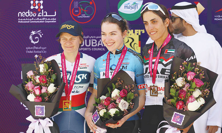 Van der Haar claims opening stage of Dubai Women’s Cycle Tour