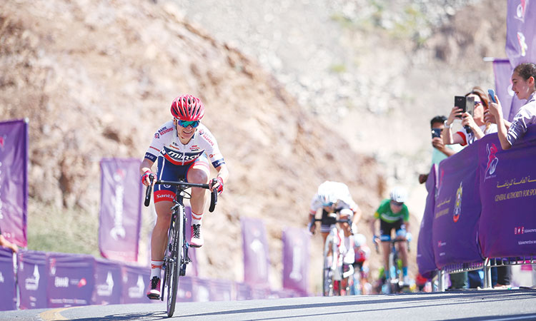 Sharakova climbs to stage three  glory at Dubai Women’s Tour